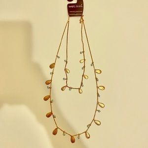 NWT Wet Seal Tear Drop Turquoise Necklace